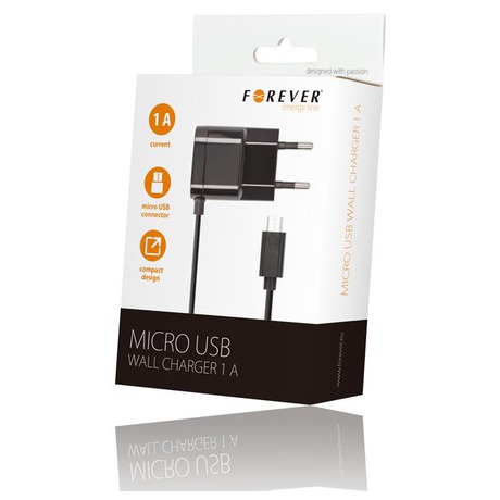 Forever s&nbsp;microUSB kabelem černá (foto 1)