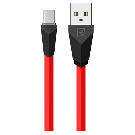 Datový kabel ALIEN, micro USB, barva červeno-černá (foto 1)
