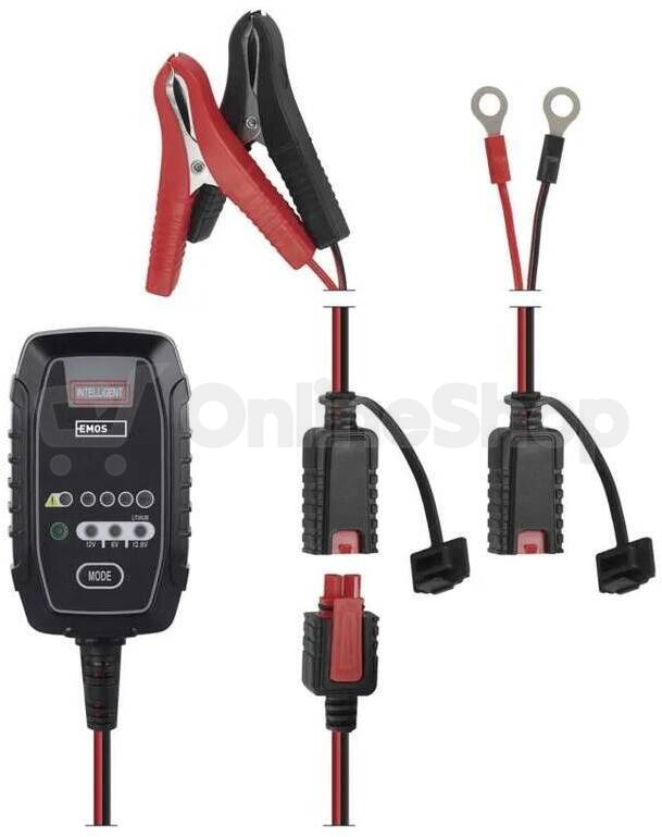 Emos nabíječka autobaterií 6/12V 0,8A (N1015)