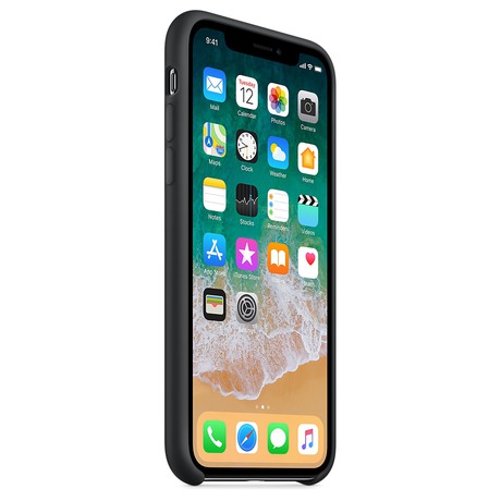 Apple Silicone Case pro iPhone X&nbsp;- černý (foto 2)