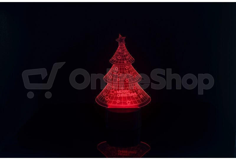 3D LED lampa Sharks Vánoční stromek