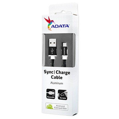 ADATA Micro USB kabel pletený 1m&nbsp;černý (foto 2)