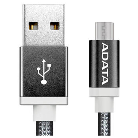 ADATA Micro USB kabel pletený 1m&nbsp;černý (foto 1)
