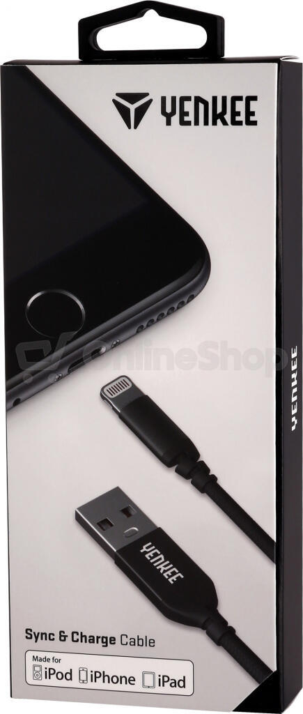 Kabel Yenkee YCU 612 BK USB / lightning 2m