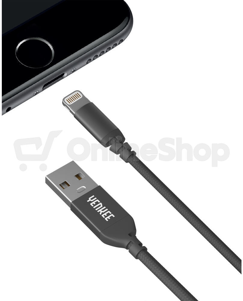 Kabel Yenkee YCU 611 BK USB / lightning 1m