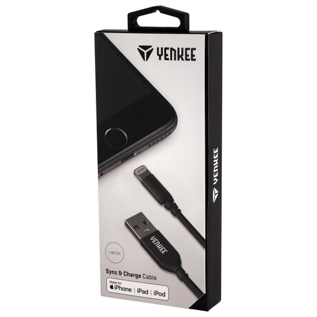 Yenkee YCU 611 BK USB / lightning 1m (foto 3)