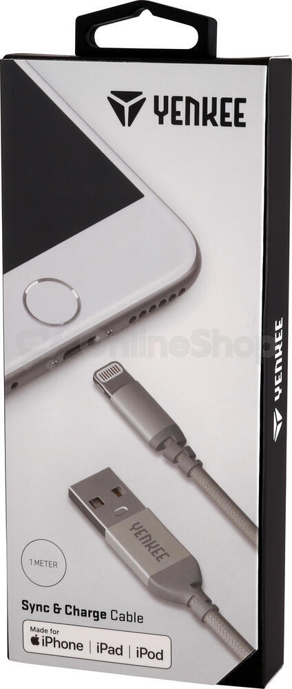 Kabel Yenkee YCU 611 SR USB / lightning 1m