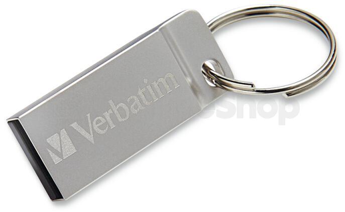 VERBATIM Flash Disk 64GB Metal Executive, USB 2.0, stříbrná (98750)