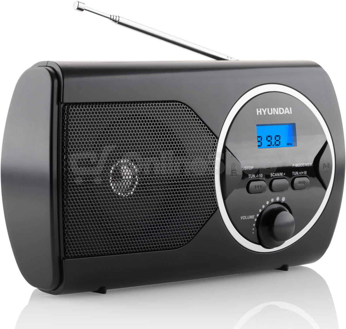 Radiopřijímač Hyundai PR 570PLLUB, FM PLL, USB, černý