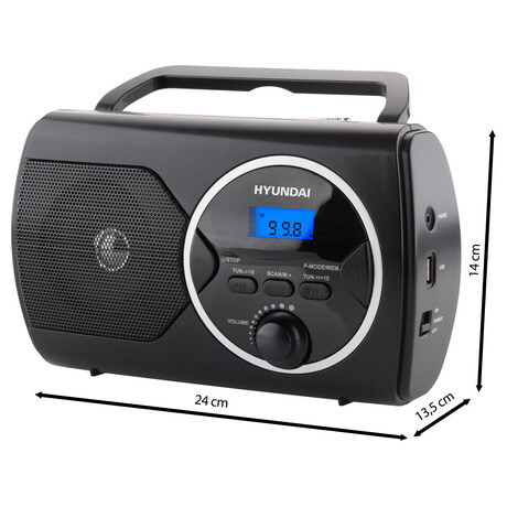 Radiopijma Hyundai PR 570PLLUB, FM PLL, USB, ern