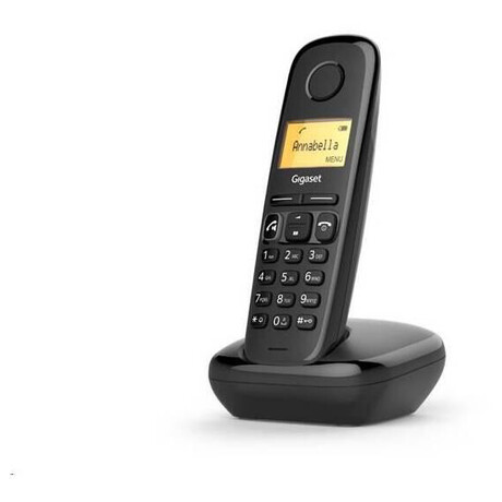 SIEMENS Gigaset A270-BLACK - DECT/GAP bezdrtov telefon, barva ern (GIGASET-A270-BLACK)