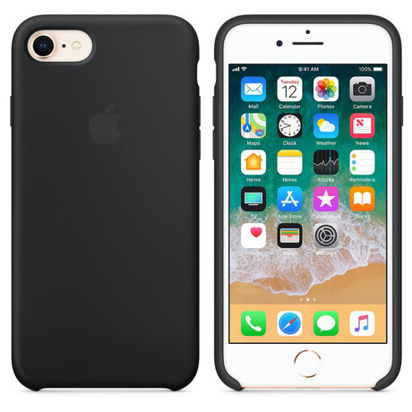 Apple iPhone 8/7 Silicone Case -&nbsp;Black (foto 2)