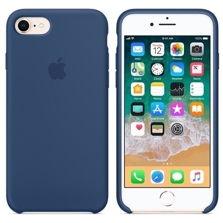 Apple iPhone 8/7 Silicone Case -&nbsp;Blue Cobalt (foto 1)