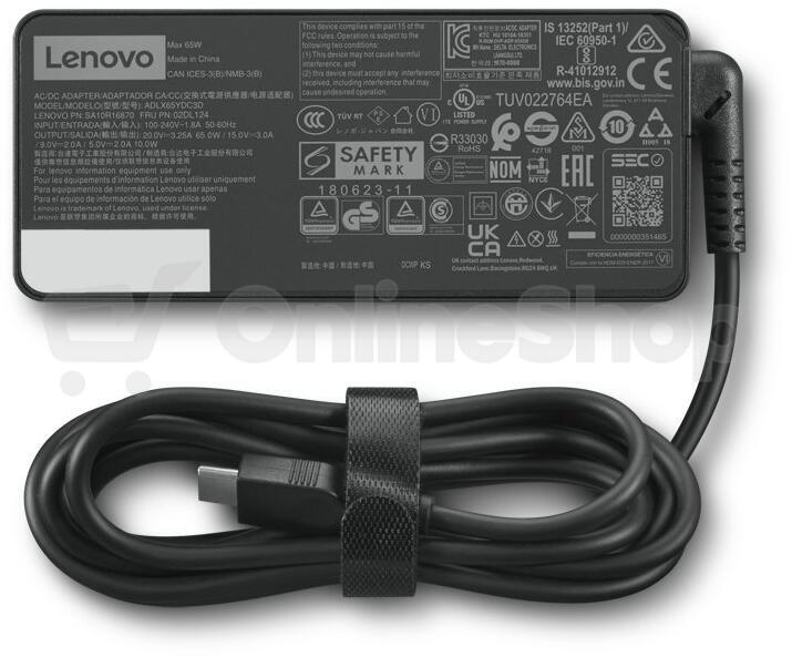 Napájecí adaptér Lenovo USB-C 65W AC (CE)