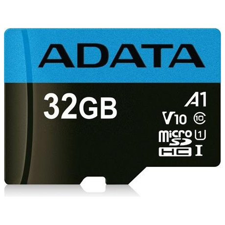 ADATA MicroSDHC 32GB UHS-I Class 10, A1 + SD adaptr (foto 1)