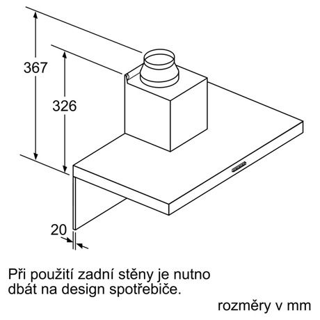 Odsava par Bosch DWB66DM50 komnov nerez