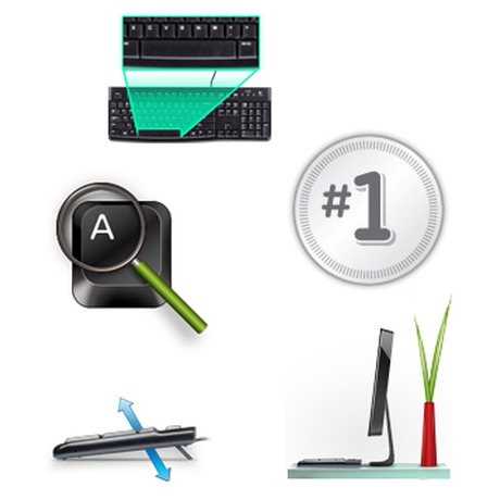 Klávesnice Logitech K120 CZ - černá - Logitech K120 (foto 4)