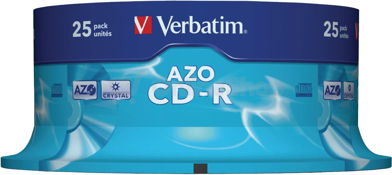 Disk Verbatim CD-R 700MB/80min. 48x, Crystal, 25cake