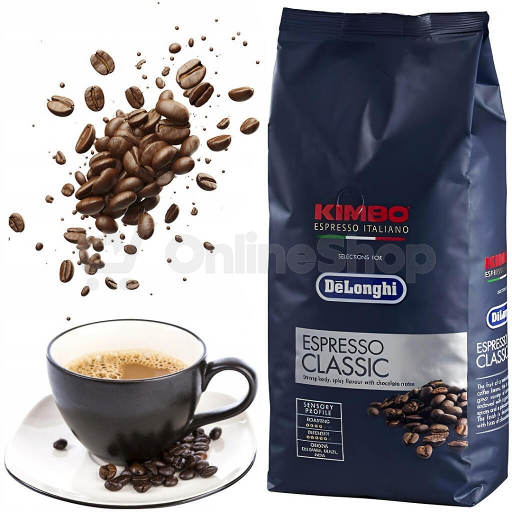 Zrnková káva DeLonghi Kimbo Classic 1kg