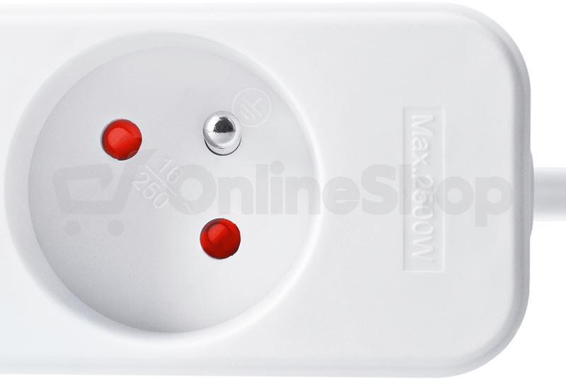 Prodlužovací přívod Solight 3z, 10m, 3 x 1,5mm2, bílý