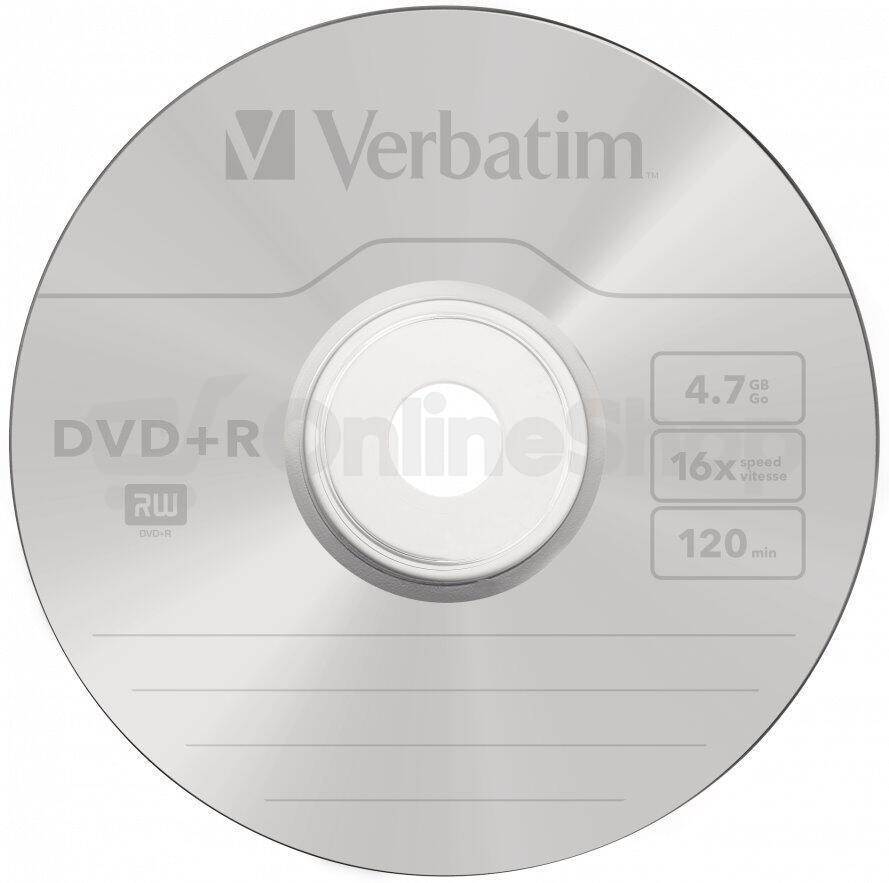 Disk Verbatim DVD+R 4,7GB, 16x, 10cake