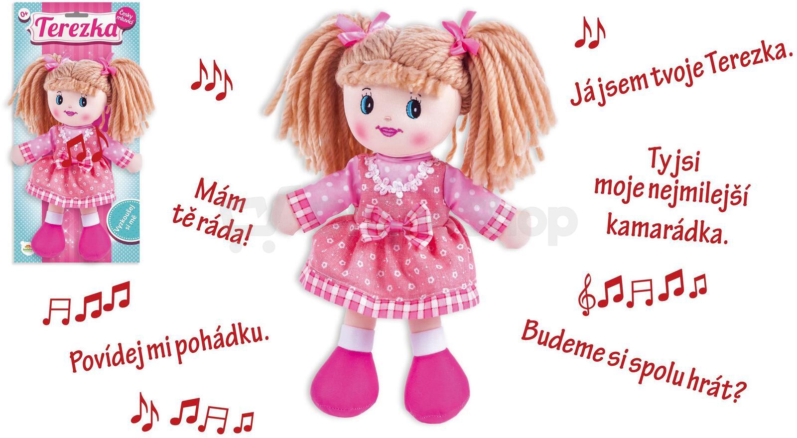 Mluvící panenka Teddies Terezka, 30cm