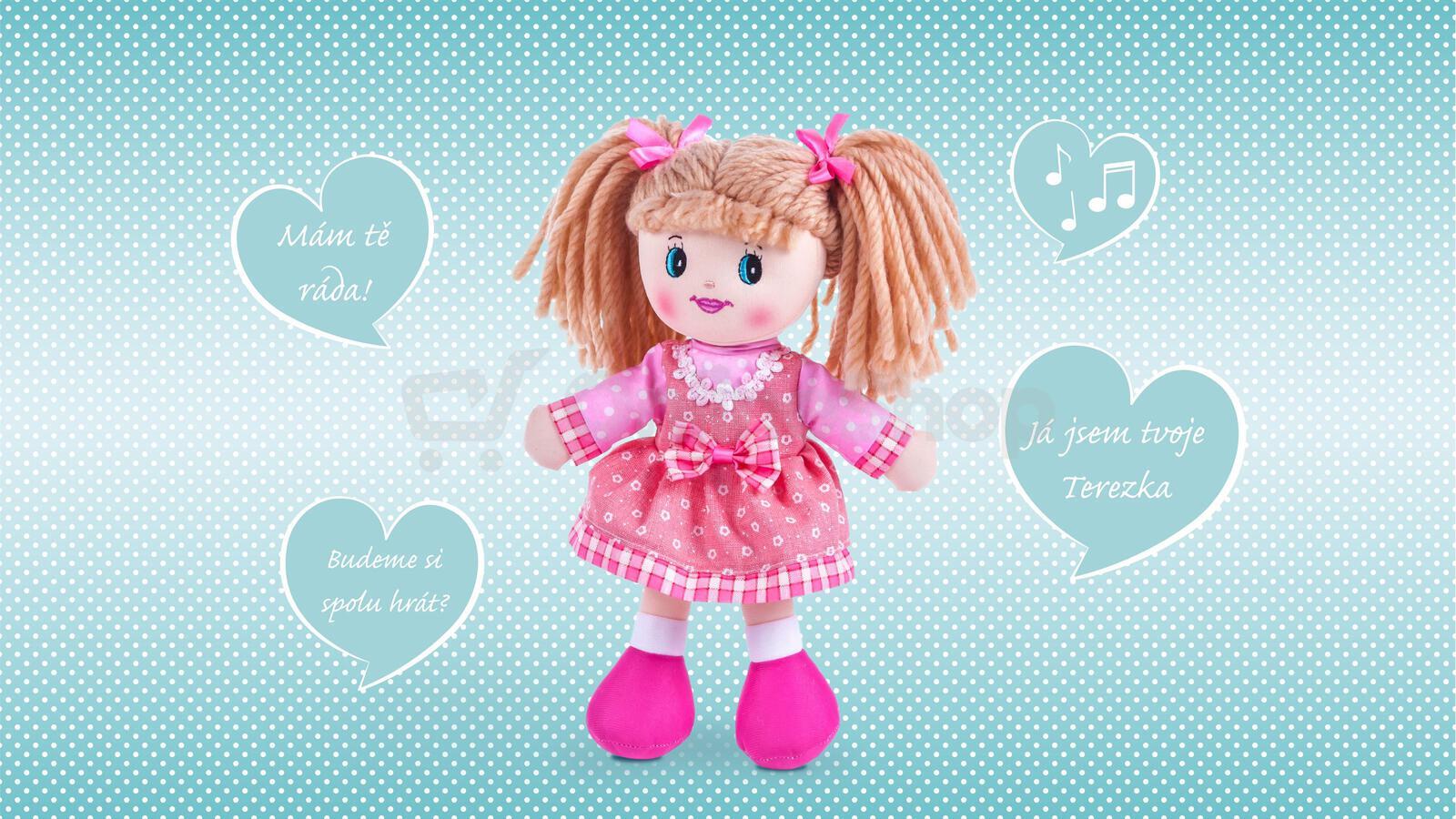 Mluvící panenka Teddies Terezka, 30cm