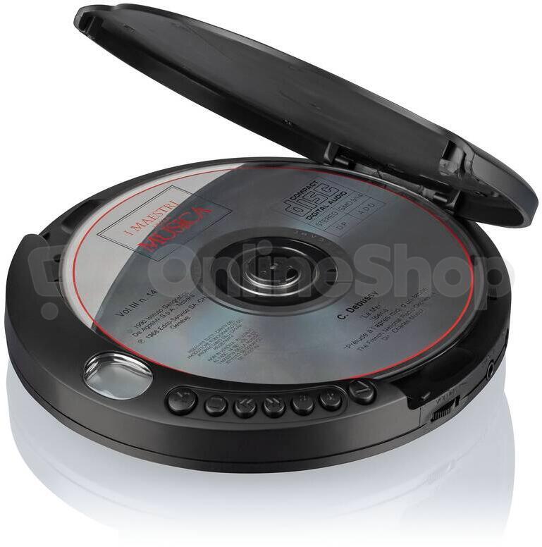 Přenosný MP3 přehrávač Roadstar PCD 435CD, černý