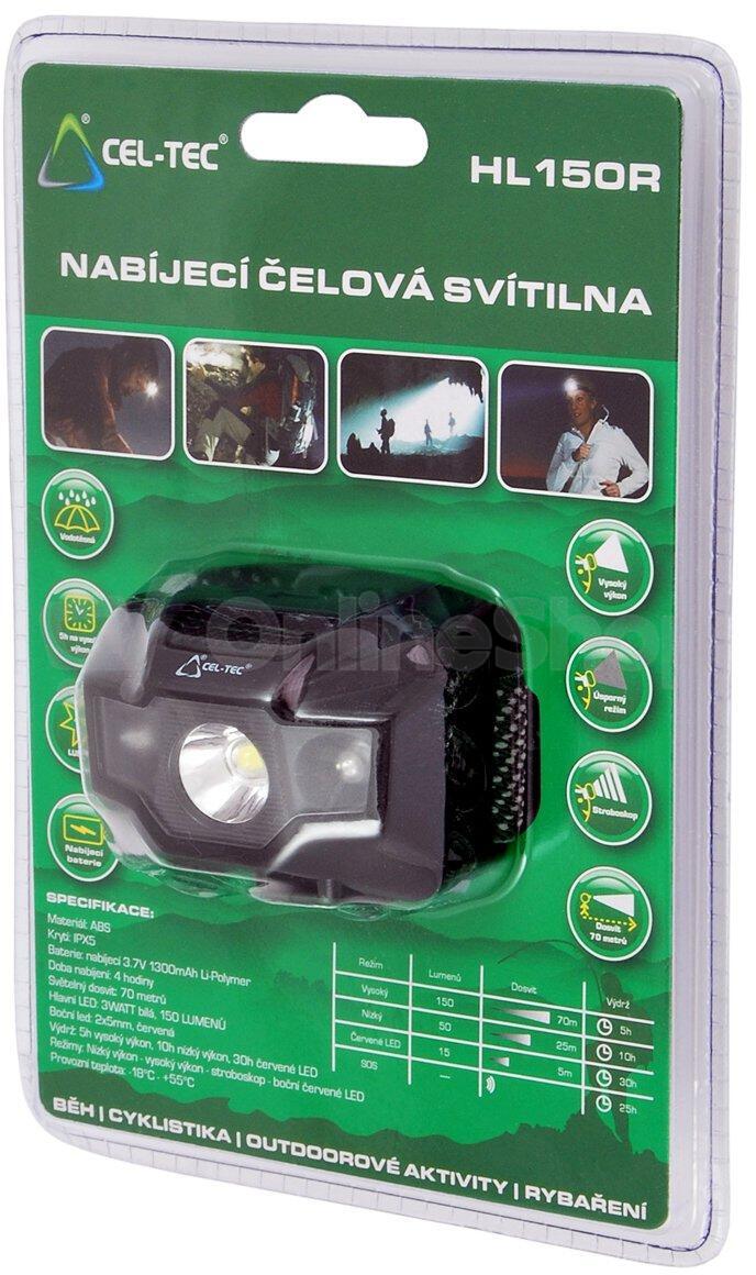 Čelová svítilna CEL-TEC HL150R