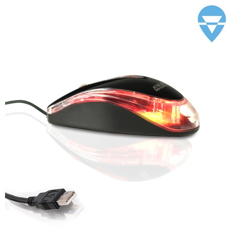 4World Myš optická Basic1 USB 1200dpi Black (06708)
