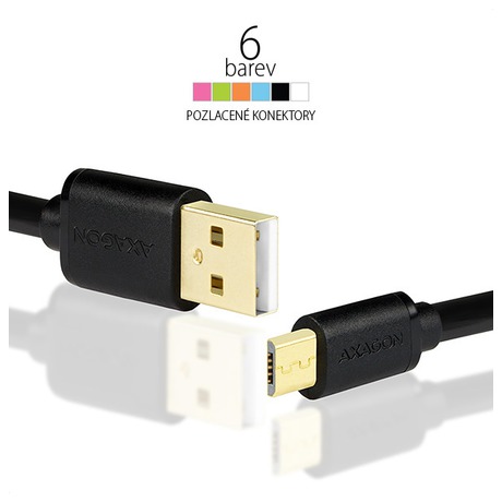AXAGON HQ&nbsp;Kabel Micro USB, 2A, černý, 0.5 m (foto 7)