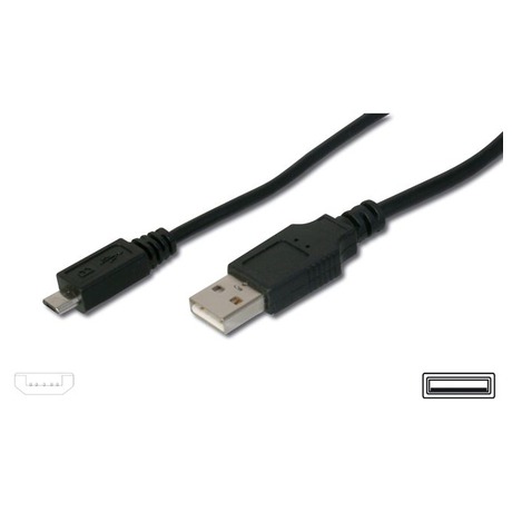 PremiumCord Kabel micro USB, A-B 2m (foto 1)