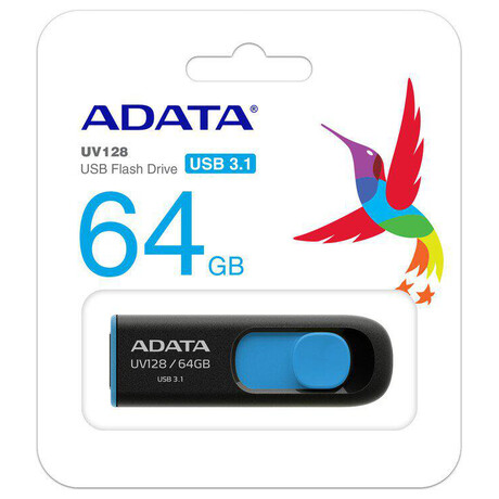 ADATA 64GB UV128, USB 3.1 Dash Drive (foto 1)