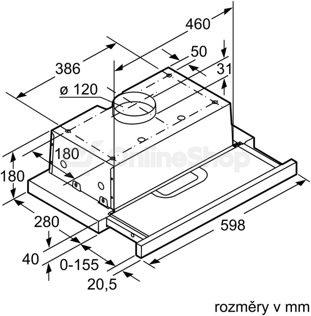 Odsavač par Bosch DFT63AC50 Serie 4