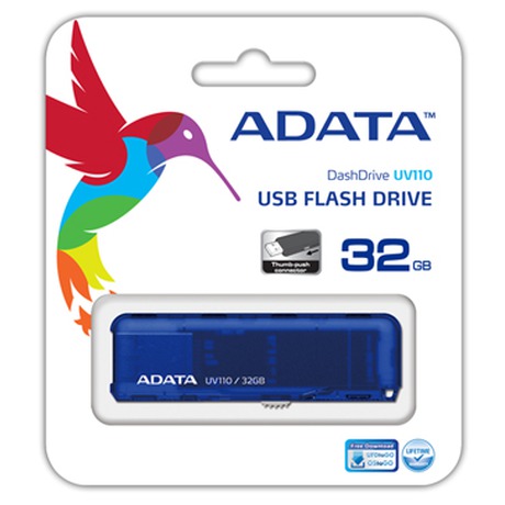 8GB USB ADATA UV110 modrá - ADATA flash disk 8GB UV110 USB 2.0 modrý (foto 2)