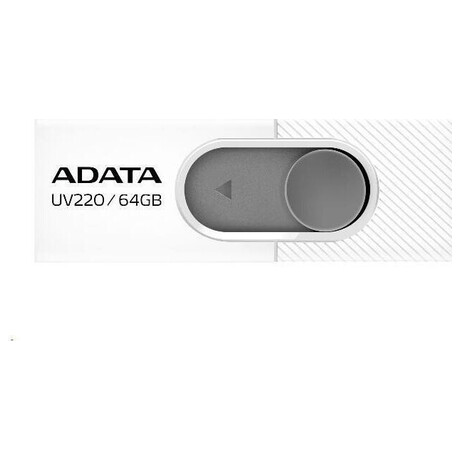 ADATA flash disk 64GB  UV220 USB 2.0 bílo-šedý (foto 1)