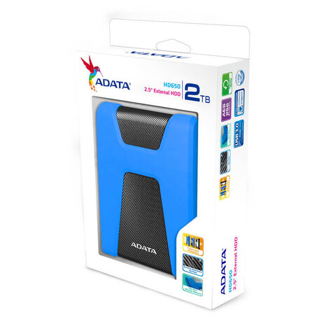 ADATA externí HDD HD650 2TB USB 3.1 2.5" guma/plast (foto 4)