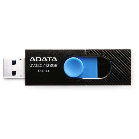ADATA flash disk 128GB  UV320 USB 3.1 černo-modrý (foto 1)