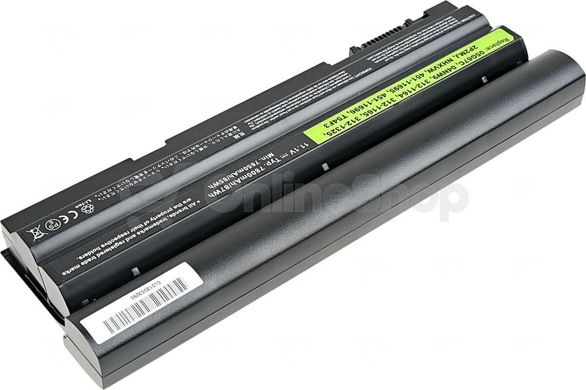 Baterie T6 POWER Dell Latitude E6420, E6430, E6520, E6530, E5420, E5430, 7800mAh, 87Wh, 9cell (NBDE0132)