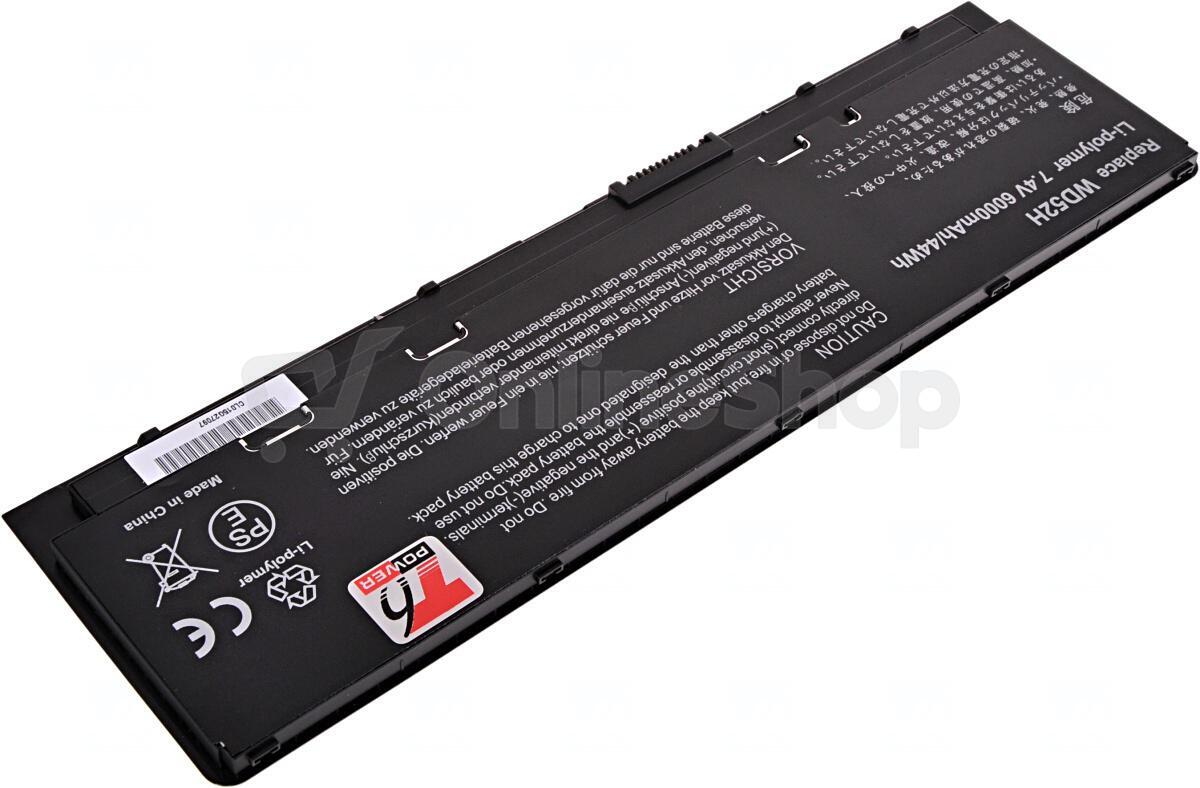 Baterie T6 POWER pro Dell Latitude E7240, E7250, 6000mAh, 44Wh, 4cell, Li-pol (NBDE0146)