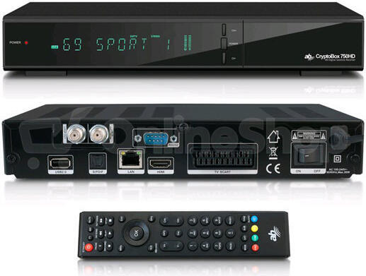 Satelitní přijímač AB-COM CRYPTOBOX 750HD (AB CR750HD)