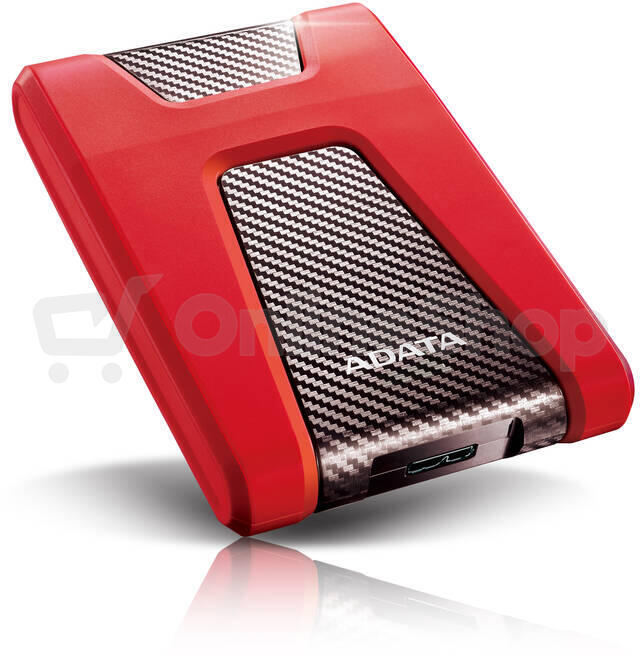 ADATA HD650 2TB HDD / Externí / 2,5" / USB 3.1 / červený (AHD650-2TU31-CRD)