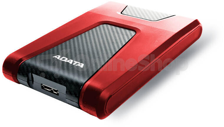 ADATA HD650 2TB HDD / Externí / 2,5" / USB 3.1 / červený (AHD650-2TU31-CRD)