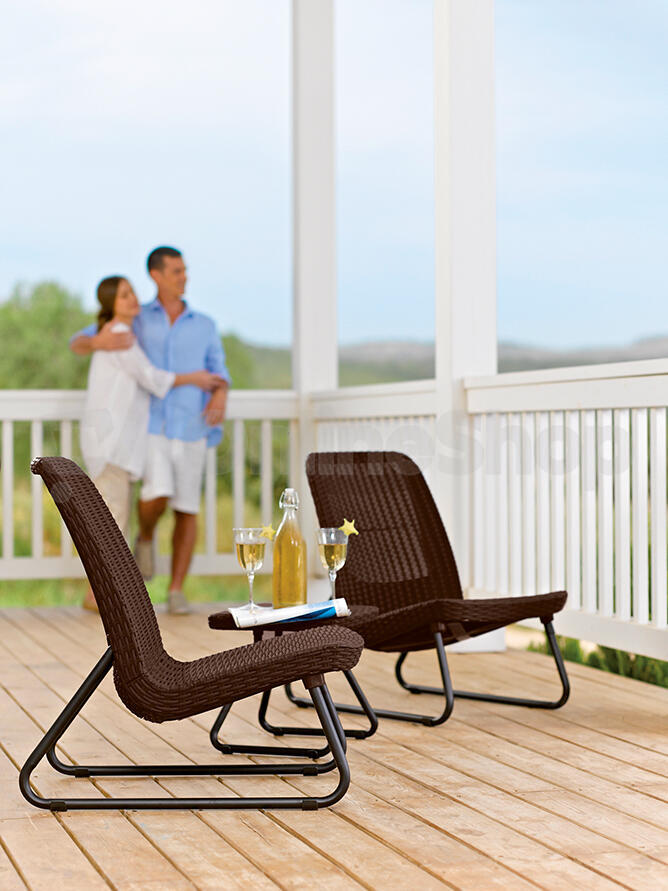 Zahradní nábytek Keter Rio Patio set whiskey hnědý