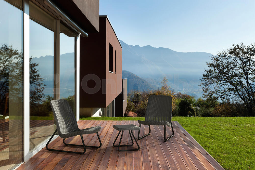 Zahradní nábytek Keter Rio Patio set whiskey hnědý