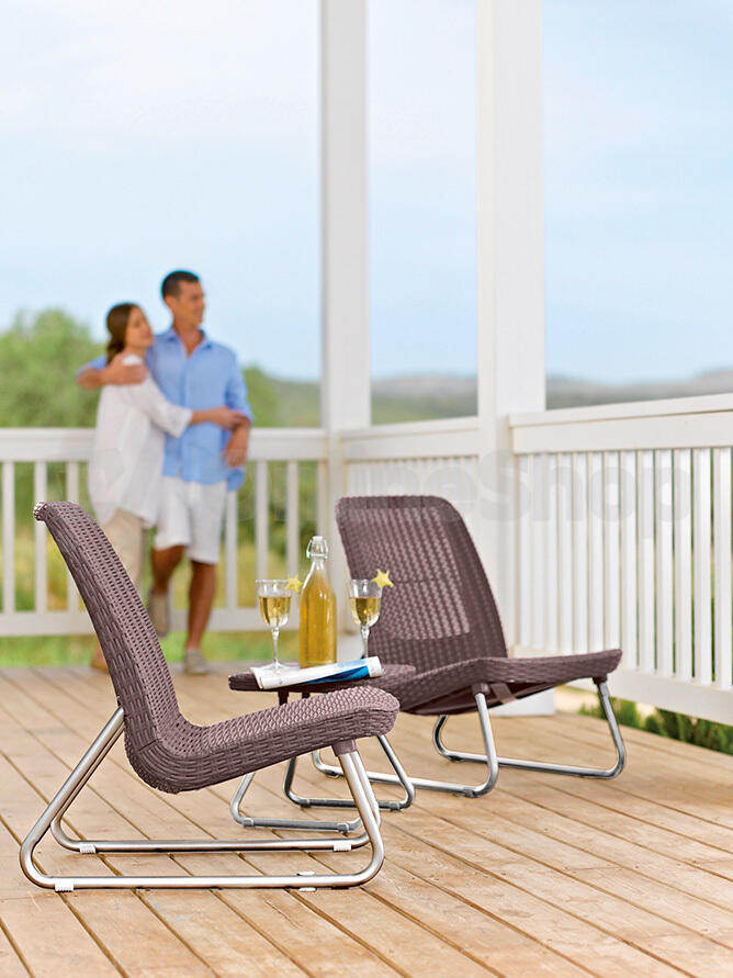 Zahradní nábytek Keter Rio Patio set whiskey hnědý