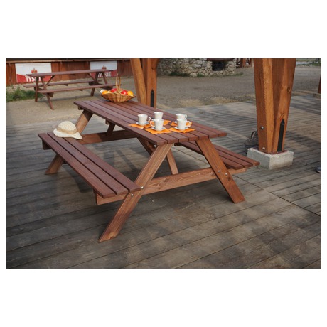 PIKNIK zahradn set devn - 200 cm - moen Rojaplast