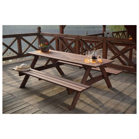 PIKNIK zahradn set devn - 220cm - moen Rojaplast