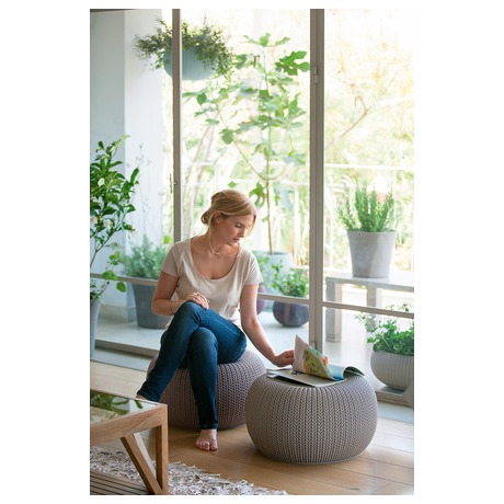 KNIT SINGLE SEAT taburet -&nbsp;šedá Keter (foto 3)