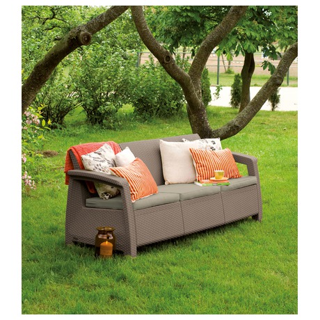 CORFU LOVE SEAT MAX - cappuccino Keter